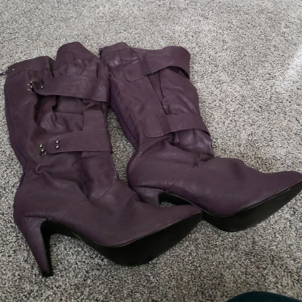 Purple fashion boots